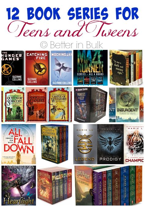 12 book series for teens and tweens - summer reading series Teen Book Series, Reading Summer, Best Books For Teens, Books Series, Summer Reading Program, Classic Girl, Summer Reading Lists, Book Reading, Ya Books