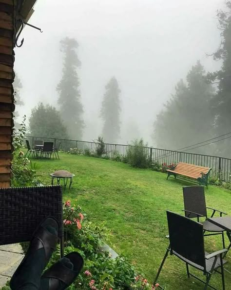 A hotel lawn in Nathia Gali, Pakistan. Nathia Gali, Murree Pakistan, Pakistan Pictures, World Most Beautiful Place, Pakistan Travel, Pakistan Zindabad, Fairy Queen, Beautiful Places On Earth, Beautiful Sites