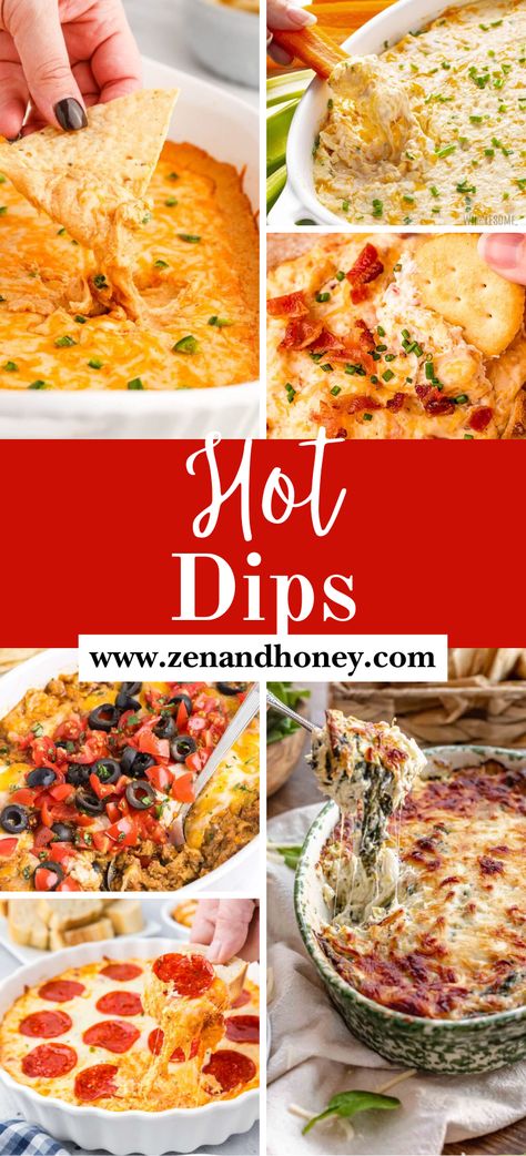 These are the best party dips ever! Hot dip appetizers, warm dip recipes, hot dips for appetizers parties, party dip recipes, dips for a party, chip dips, best dip recipes, easy dips, hot dips, warm dips, hot party appetizers, crockpot dip recipes. Tailgate Food Dips, Hot Dips For Fall, Bread Dip Appetizers, Healthy Crockpot Dips For Parties, Hot Dip For Party, Bbq Dips Appetizers Parties, Hot Dip Appetizer Recipes, Quick Hot Dips, Best Potluck Dips