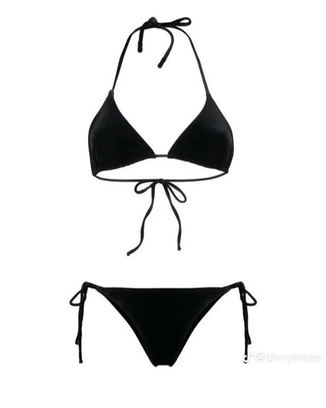 Obx Dr Closet, Black Bikinis For Women Outfit, Black Bikinis For Women, Black Swimsuit Aesthetic, Black Two Piece Swimsuit, Water Clothes, Fame Clothes, Black Bikinis, Black Bathing Suit