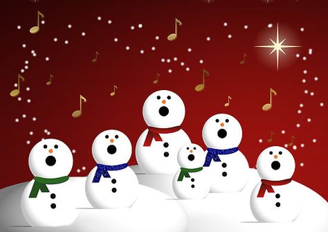 Snowman Choir by Sherrianne Talon Clipart Drawings, Snowmen Pictures, Snowman Images, Holiday Room, Holiday Songs, Holiday Painting, Christmas Canvas, Christmas Templates, Vector Clipart