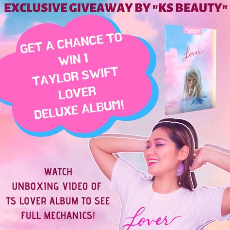 Hi guys!! I'm doing a giveaway promo! ❤️ You might want to join and WIN 1 DELUXE TAYLOR SWIFT LOVER ALBUM!😊 Visit my channel! https://youtu.be/NJz-HP47l28 Valid until Oct. 11, 2019 Philippines Residents only. Lover Album, Taylor Swift Lover, The Lover, Oct 11, Unboxing Videos, Hi Guys, Philippines, Fangirl, Taylor Swift