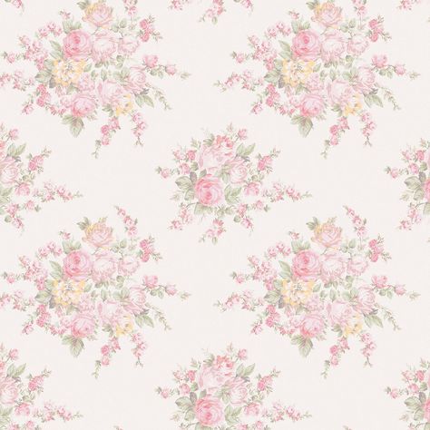 The Rose Blossom Pink Multi wallpaper design features an enchanting and timeless English floral design taken from he Shabby Chic by Rachel Ashwell® archive. Delicate bouquets of tea roses in exquisitely sunny shades of pink and soft sage accentuate your home with the tranquility of the English countryside. These summertime shades add a touch of faded elegance to any space. Rachel Ashwell, the designer behind the iconic Shabby Chic brand, invites you to immerse yourself into her whimsical world o