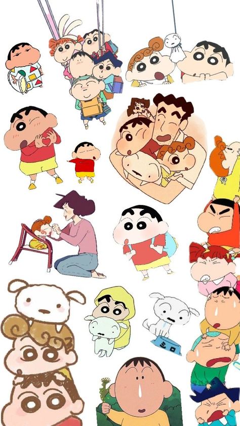 collage made in Pinterest Shinchan Collage, Collage Making, Collage