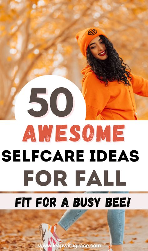 Discover 50 incredible Fall self-care ideas tailor-made for busy moms. Embrace the autumn charm while prioritizing your well-being. From cozy at-home spa nights to invigorating nature walks amidst the colorful foliage, these activities are curated to fit your schedule. Indulge in warm herbal teas, unwind with seasonal reads by the fireplace, and relish in pumpkin-scented moments of tranquility. Busy Mom Approved self-care ideas will help you recharge during this vibrant time of year. Fall Self Care, Self Pampering, Things To Do In Fall, Solo Date Ideas, Nurture Yourself, Solo Date, Fall Board, Self Care Challenge, Spa Night