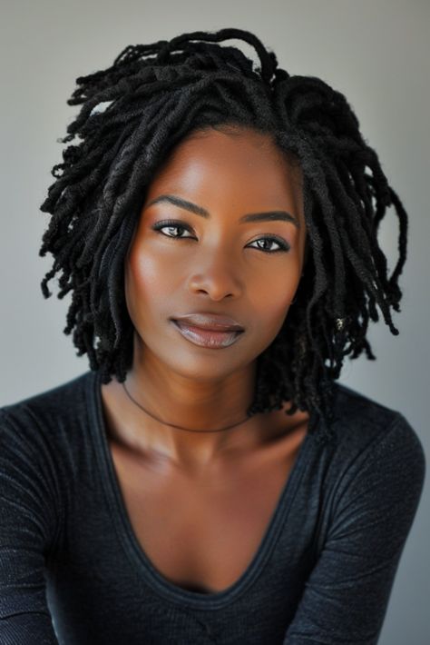 Loc Wedding Hairstyles, Cute Loc Styles For Women, Cute Loc Styles, Loc Styles For Women, Loc Styles For Short Hair, Short Loc Styles, Natural Hair Woman, Locs Natural Hair, Short Twists