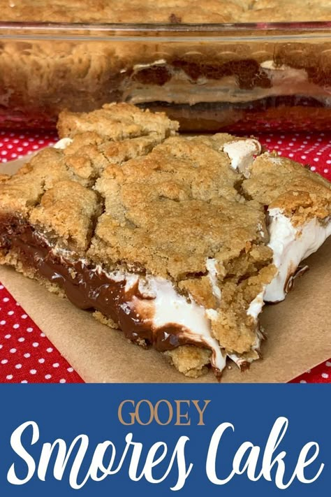 Cracker Cake, Graham Cracker Cake, Easy Birthday Cake, Smores Dessert, Smore Recipes, Smores Cake, Hershey's Chocolate, Easy Birthday, Marshmallow Fluff