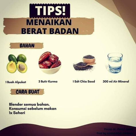 Tips Menambah Berat Badan, Tips Gemuk Sehat, Tips Menaikkan Berat Badan, Tips Gemuk Badan, Makanan Rendah Kalori, Food Calorie Chart, Resep Smoothie, Collagen Drink, Resep Diet