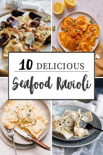 10 Delicious Seafood Ravioli Recipes Homemade Seafood Ravioli, Seafood Ravioli Recipe, Crab Ravioli Recipe, Meat Ravioli Recipe, Seafood Ravioli, Seafood And Pasta, Ravioli Recipe Homemade, Crab Ravioli, Ravioli Recipes