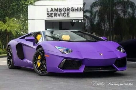 Lamborghini Lavender Lamborghini, Lamborghini Aventador Roadster, Pirelli Tires, Purple Things, Classic Volkswagen, Purple Car, Maserati Granturismo, Fast Sports Cars, Lamborghini Cars