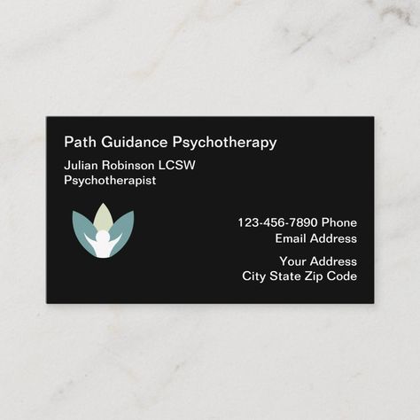 Psychotherapist Business Card, Cute Business Cards, Counseling Kids, Professional Nurse, Family Counseling, Simple Layout, Own Company, Mental Health Counseling, Group Ideas