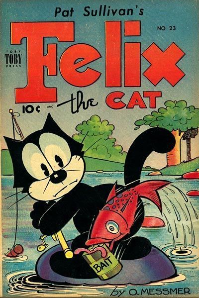 Felix Cat, Old Comic Books, Cat Book, Retro Comic Book, Felix The Cat, Old Posters, 강아지 그림, Vintage Cartoons, Cat Comics