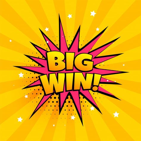 Big win surprise banner in comic style Customers Quotes, Idle Heroes, Super Zings, Powerball Lottery, Internet Ads, Banner Frame, Pink And White Background, Lottery Ticket, Glitter Frame