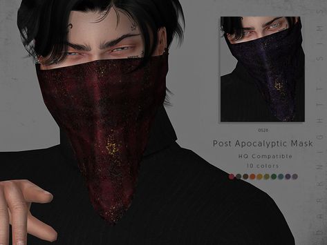 Post Apocalyptic Mask Found in TSR Category 'Sims 4 Male Hats' Post Apocalyptic Mask, Apocalypse Clothing, Sims 4 Male Clothes, Unusual Clothes, Sims 4 Characters, Gothic Corset, Sims 4 Collections, Sims 4 Mods Clothes, Sims 4 Cas