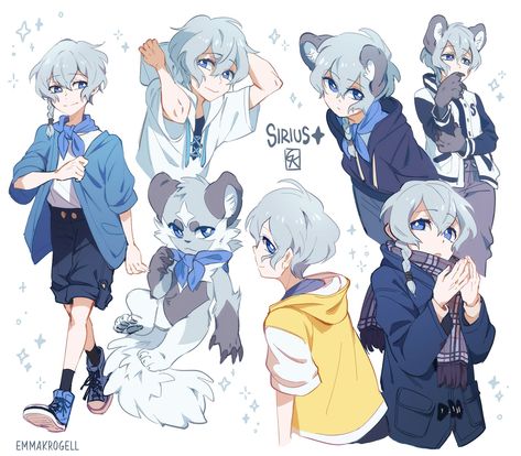 Anime Wolf, Amazing Drawings, Character Design References, Cute Animal Drawings, 귀여운 동물, Creature Art, Character Design Inspiration, Anime Character Design, Manga Art