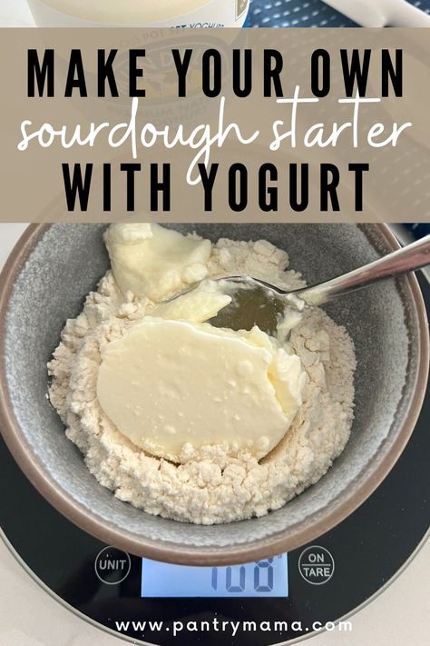 Yogurt Sourdough Starter, Yogurt Sourdough Bread, Greek Yogurt Sourdough Bread, Make A Sourdough Starter, Micro Bakery, Sourdough Starters, Sourdough Breads, Yeast Starter, Sourdough Bread Starter