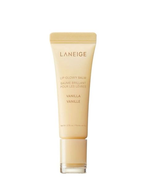 LANEIGE Lip Glowy Balm- Vanilla Laneige Lip Glowy Balm, Lip Glowy Balm, Vanilla Lip Balm, Laneige Lip, Makeup List, Skin Care Items, Makeup Items, Lip Mask, Soft Lips