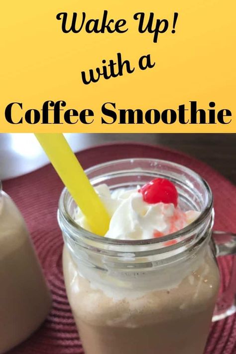 Drinking a coffee smoothie is a delightful way to wake up in the morning. It is packed with nutrients and tastes absolutely delicious! #easy #frozen #drink #breakfast #coffee #smoothie Coffee Breakfast Smoothie, Drink Breakfast, Coffee Smoothie Recipes, Coffee Place, Frozen Drink, Frozen Coffee, Coffee Smoothie, Grab And Go Breakfast, Wake Up In The Morning