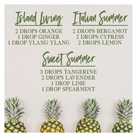 Summer diffuser blends Summer Diffuser Blends, Summer Essential Oils, Diffuser Scents, Eo Blends, Doterra Diffuser, Săpunuri Handmade, Essential Oil Combinations, Aromatherapy Recipes, Doterra Essential Oils Recipes