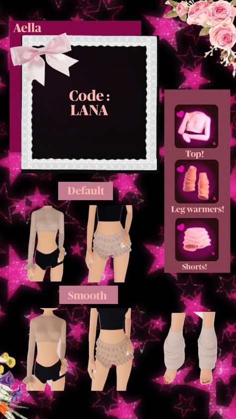 Roblox Sets, Aesthetic Roblox Royale High Outfits, Baddie Outfits Ideas, Game Codes, Roblox Codes, Gaming Clothes, Baddie Outfits, Gamer Girl, Dress Codes