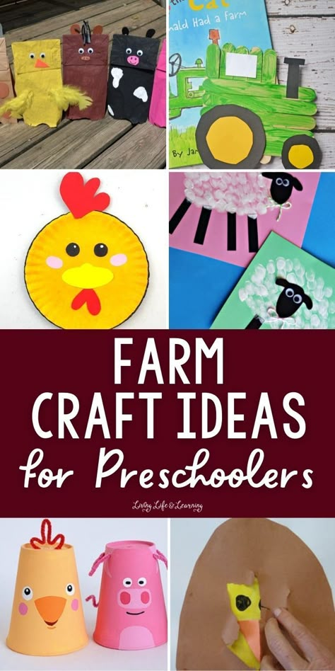 Are your kids interested in learning about farms at an early age? Turn their love for farms and farm animals into a fun learning experience with these farm craft ideas for preschoolers. Take their creativity and imagination to the next level while having so much fun with these farm-themed crafts for kids. Perfect for your homeschool farm animal lesson! Farm Themed Crafts, Farm Activities For Preschoolers, Animal Theme Activities, Farm Crafts For Kids, Farm Preschool Activities, Farm Activities For Kids, Farm Theme Crafts, Farm Preschool Theme, Class Theme Ideas