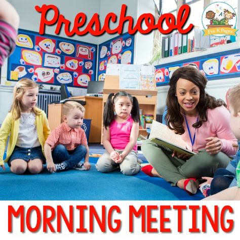 Preschool Morning Meeting Ideas - Pre-K Pages Preschool Morning Greeting Ideas, Circletime Ideas Preschool, Preschool Morning Meeting Activities, Pre K Morning Meeting, Morning Meeting Preschool, Morning Meeting Activities Preschool, Morning Meeting Ideas Preschool, Morning Circle Ideas Preschool, Pre K Center Ideas