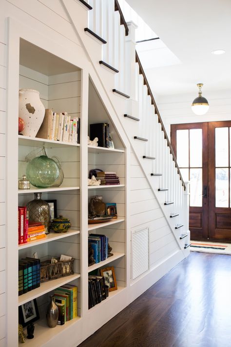 Wasted Space to Avoid in Your Dream Home - Stoney Built for Life Shelves Under Stairs, Space Saving Ideas For Home, Under Stairs Ideas, Under Staircase, Stairs Storage Ideas, Under Stairs Storage Solutions, Space Under Stairs, Stair Nook, Under Stair Storage