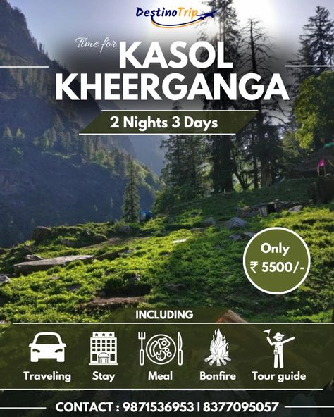 Kasol Trekking, Trip Outfits, Enjoy Your Weekend, Frame Gallery, Photo Frame Gallery, Travel And Tourism, Tour Packages, Travel Agency, Guide Book