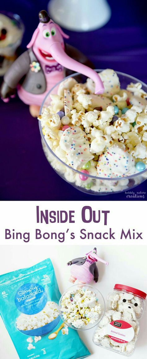 Inside Out Bing Bong, Inside Out Party Ideas, Inside Out Movie, Movie Night Dinner, Movie Night Food, Disney Dinner, Movie Cakes, Disney Movie Night, Girls Birthday Party Themes