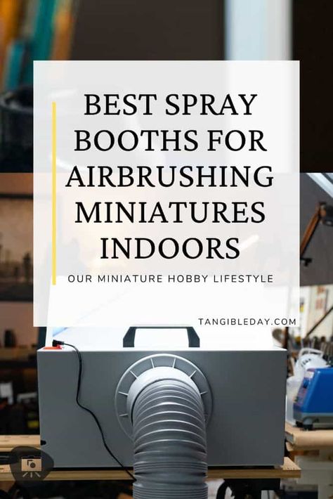 Spray Booth Diy, Portable Spray Booth, Portable Paint Booth, Screen Printing Tutorial, Airbrush Spray Booth, Booth Diy, Modelling Tips, Model Painting, Paint Booth