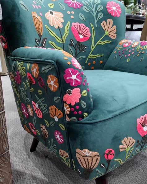 Brighten up your space with our multicolored floral embroidered chairs, now available at our Columbia location! $899 each 🌸 Shop in-store or online at www.bellepatri.com to bring this beautiful statement piece home Beautiful Chair, Country Living, Statement Pieces, Columbia, Bring It On, Embroidery, Floral, Quick Saves, Instagram