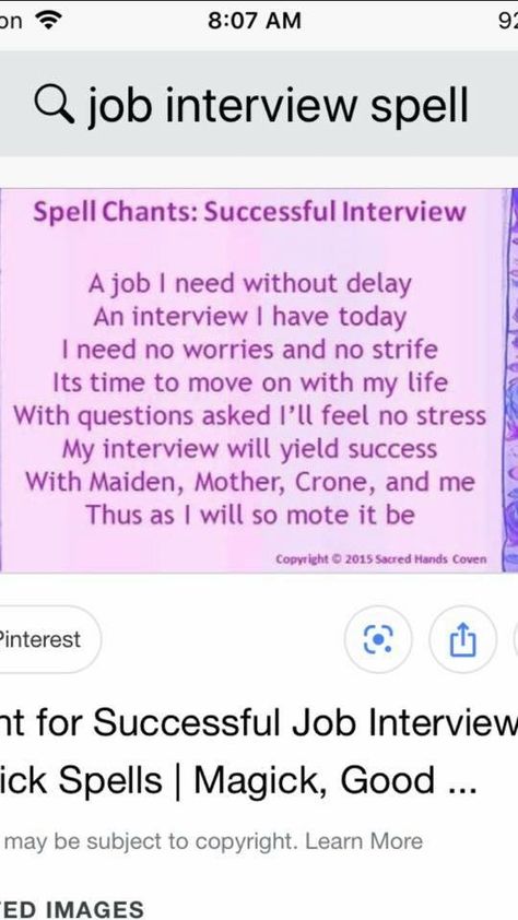 Spell For Interview Success, Interview Spell, Job Interview Spell, Spells For Job Interview, Spell For Job Interview, Career Spells, New Career Spell, Job Witchcraft, Get A Job Spell