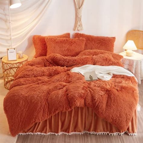 Cute Bed Set, Burnt Orange Bedding, Burnt Orange Comforter, Orange Comforter, Cute Bed, Orange Bedding, Comforter Cover, Bed Set, Burnt Orange