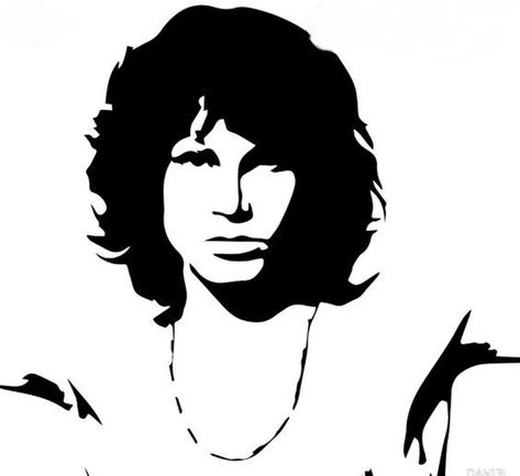 Cool Stencils, Musician Art, Vinyl Record Art, Record Art, Linocut Art, Sketch Inspiration, Jim Morrison, Stencil Art, Stippling