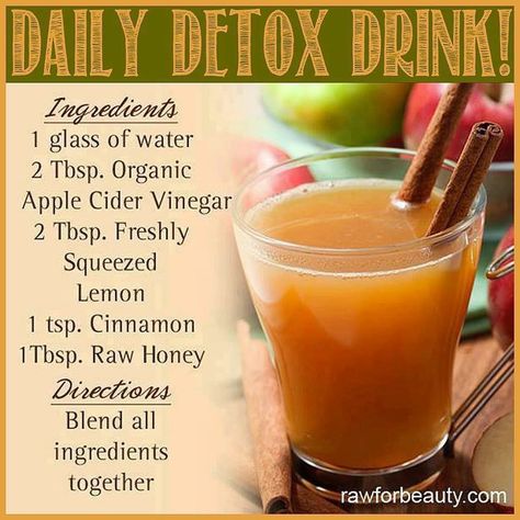 Organic Apple Cider Vinegar, Detox Drinks Recipes, Natural Detox, Detox Juice, Detox Cleanse, How To Squeeze Lemons, Detox Smoothie, Detox Diet, Detox Drinks