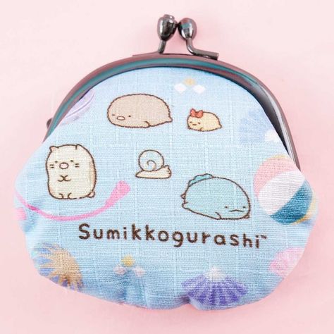 Sumikko Gurashi & Uchiwa Clasp Coin Purse - Blippo Kawaii Shop Traditional Japanese Fan, Kawaii Purse, Purse Covers, Cute Coin Purse, Japanese Fan, Sumikko Gurashi, Kawaii Shop, Welcome Gifts, Cute Creatures