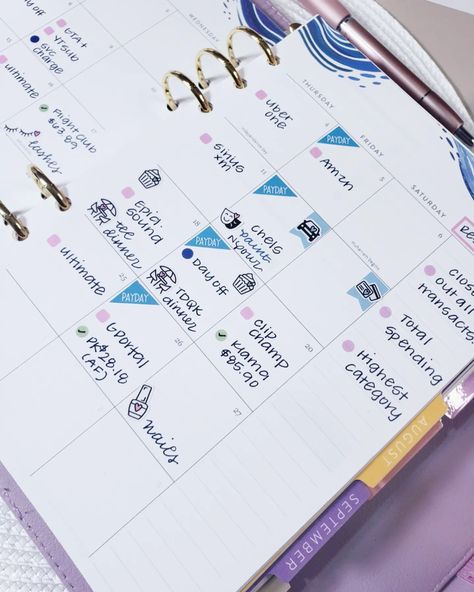 Caught up! 🥳 I have 3 months of Compact Vertical pages in the front and the budget planner in the back. ° ° ° ♡ Featuring: @planner_kate ♡ Planner: @erincondren A5 ring agenda ♡ Pen: @pilotpenusa G2 Limited, Navy ° ° ° ♡ Save 20% on your PlannerKate order using my code HONEY20 (affiliate) ° ° ° #planning #planwithme #plannercommunity #plannerlife #plannerlove #plannernerd #plannergeek #planneraddict #plannerjunkie #plannerobsessed #plannergirl #plannerbabe #nycplanneraddicts #plann... Planner Obsessed, Planner Spread, Weekly Spread, Planner Girl, Planner Addicts, Budget Planner, Erin Condren, Life Planner, Happy Planner