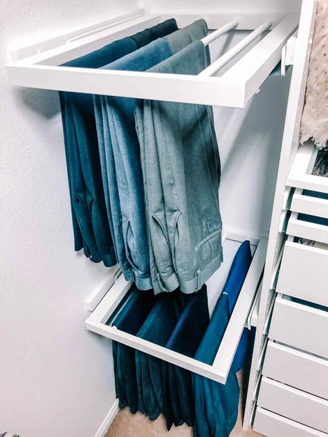 DIY Closet Organizer: 7 Brilliant & Budget Friendly Ideas - The DIY Vibe Closet Organizer Plans, Ikea Closet Hack, Diy Closet System, Diy Walk In Closet, Diy Closet Shelves, Closet Makeover Diy, Closet Redo, Closet Organizer With Drawers, Closet Diy