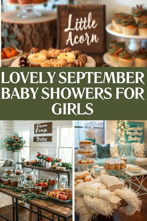 Discover lovely September baby showers for girl! 🎉 From whimsical decorations to unique themes, these ideas are perfect for celebrating your little princess. 🌼 Make your party unforgettable with our creative and fun suggestions. Click now to start planning the perfect girl baby shower! September Baby Shower Themes, September Baby Shower Ideas, Fun Baby Shower Ideas, Scarecrow Cupcake, September Baby Showers, Baby Shower Theme Ideas, Whimsical Decorations, Pumpkin Patch Party, Leaf Confetti