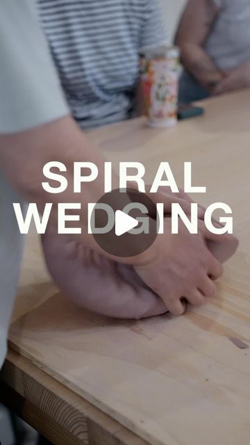 Kwak Kyungtae on Instagram: "Learn Spiral Wedging:  A subject we explore in great detail at the beginning of each masterclass. 

Students are always very eager to learn this, it has become a right of passage as one develops their wheel throwing skills. The process of wedging the clay to remove air pockets and re-align the clay particles in one continuous directional flow serves to facilitate centering and relaxing the clay on the wheel. The better wedged the clay, the more efficient the throwing. 

The trick to mastering this is to focus on starting and finishing in the same positions each time. Recognize it takes 15-30 identical motions to make the shell shape take form. 

Another tip: use soft clay when learning this technique, to train your muscle memory without straining your wrists. Wheel Throwing, Soft Clay, Muscle Memory, August 31, Pottery Making, Hand Built, Master Class, The Beginning, Food Art