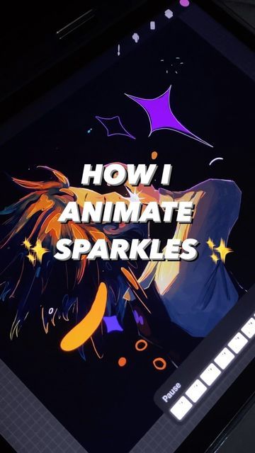 Rudz on Instagram: "how i animate sparkles on procreate ✨ #art #artist #artofinstagram #artistsoninstagram #reels #digitalart #conceptart #animation" Procreate Gem Tutorial, Animation With Procreate, Animate Procreate, How To Animate In Procreate, Sparkle Brush Procreate, Procreate Art, Art Artist, Concept Art, Digital Art