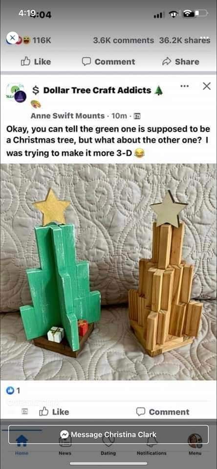 Christmas Ornaments Made With Jenga Blocks, Grinch Jenga Ornaments, Jenga Tile Christmas Ornaments, Jenga Doll Furniture, Build Memories Jenga Sign, Jenga Crafts, Jenga Blocks, Block Craft, Christmas Crafts