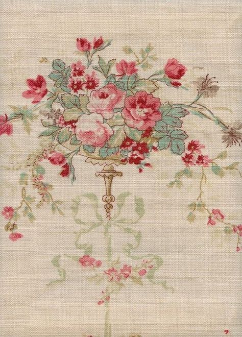 Vintage floral fabric