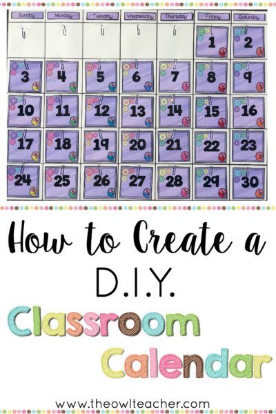 Save some money and create your own DIY classroom calendar with these easy and inexpensive steps! Perfect for any classroom decor. Check it out here! Diy Calendar For Classroom, Diy Bulletin Board Calendar, Diy Class Calendar, Diy Classroom Calendar, Diy Classroom Decorations, Classroom Decor High School, Teaching Organization, Classroom Calendar, Upper Elementary Resources