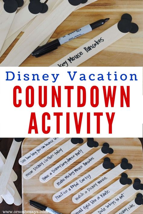 Disneyland Countdown, Disney World Countdown, Disney Vacation Countdown, Trip Countdown, Countdown For Kids, Countdown Activities, Vacation Countdown, Disney Activities, Disney Countdown