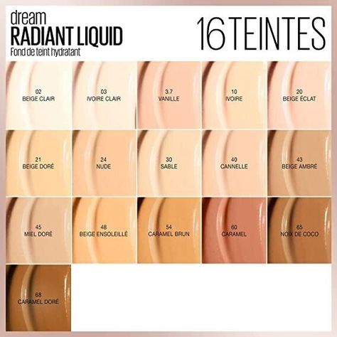 Maybelline Dream Radiant Liquid, Hydrating Foundation, Lightweight Foundation, Glowy Skin, Maybelline New York, Maybelline, Fondant, Foundation, Benefits