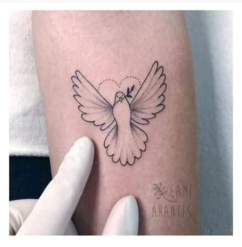 Memorial Dove Tattoos, Dove Tattoo Feminine, Dove Tattoo With Dates, Dainty Memorial Tattoos For Women, Simple Dove Tattoo Design, Small Dove Tattoos For Women, Dove Tattoo Design For Women, Paloma Tattoo, Simple Dove Tattoo