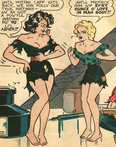 The Best Comic Book Panels — Lil Abner by Al Capp Lil Abner And Daisy Mae, Li'l Abner, Best Comic Books, Daisy Mae, Funny Cartoons Jokes, Comic Book Panels, Frank Frazetta, Board Art, Classic Cartoon Characters