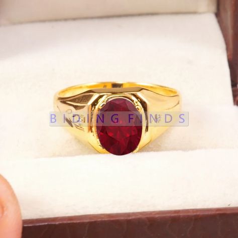 Ruby Ring Designs For Men, Ruby Ring Men, Sapphire Ring Designs, Ruby Stone Ring, Ruby Ring Designs, Mens Ruby Ring, Stone Ring Design, Mens Ring Designs, Elegant Rings