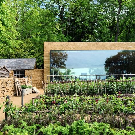 Invisible Studio builds giant window in Somerset hotel garden Urban Rooms, Productive Garden, Studio Build, Home Gym Design, Dome House, Garden Pottery, Architecture Inspiration, Garden Rooms, Forest House